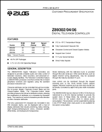 Click here to download Z89306 Datasheet