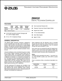 Click here to download Z89332 Datasheet