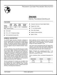 Click here to download Z90365 Datasheet