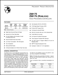 Click here to download Z8917620FSC Datasheet