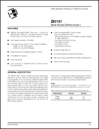 Click here to download Z80181 Datasheet
