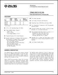 Click here to download Z86L81 Datasheet