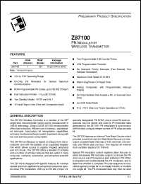 Click here to download Z87100 Datasheet