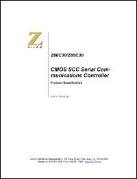 Click here to download Z85C3008PEC Datasheet