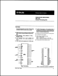 Click here to download Z84C0008PEC Datasheet