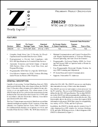 Click here to download Z8622912SSC Datasheet