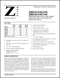 Click here to download Z86C34 Datasheet