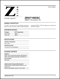 Click here to download Z8932101ZEM Datasheet
