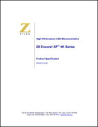 Click here to download Z8F022APJ020EC Datasheet