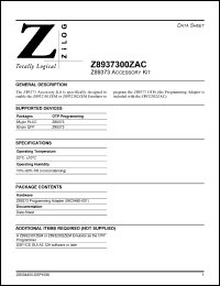 Click here to download Z8932302ZEM Datasheet