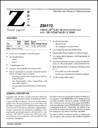 Click here to download Z8617216FSC Datasheet