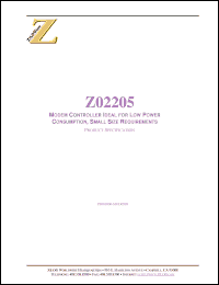 Click here to download Z02205 Datasheet