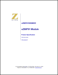 Click here to download EZ80F915050MOD Datasheet