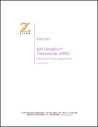 Click here to download ZHX1201 Datasheet