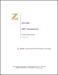 Click here to download ZHX1000MV115THTR Datasheet