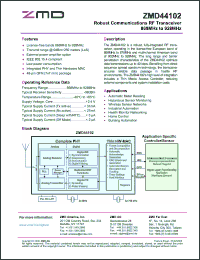 Click here to download ZMD44102 Datasheet