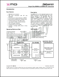 Click here to download ZMD44101 Datasheet