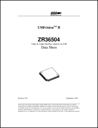 Click here to download ZR36504 Datasheet