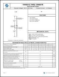 Click here to download 1N4001E Datasheet