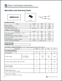 Click here to download MMBD6100 Datasheet