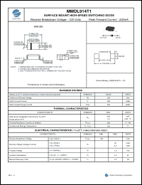 Click here to download MMDL914T1 Datasheet