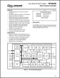 Click here to download MT8952BE Datasheet