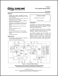 Click here to download MT9043AN Datasheet