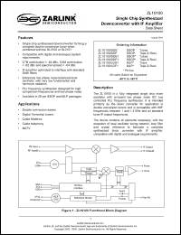 Click here to download ZL10100/DDG1 Datasheet