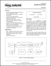 Click here to download ZL10313QCG Datasheet