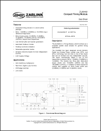 Click here to download ZL30462 Datasheet
