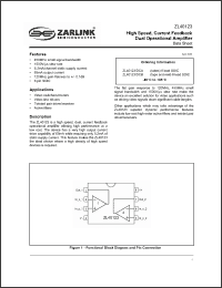 Click here to download ZL40123/DCB Datasheet