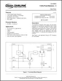 Click here to download ZL40804/DCA Datasheet