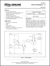 Click here to download ZL40812/DCE Datasheet