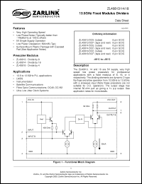 Click here to download ZL40814/DCF Datasheet