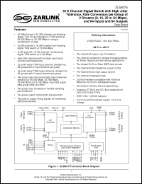 Click here to download ZL50075 Datasheet