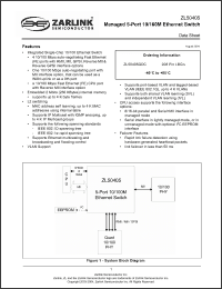 Click here to download ZL50405GDC Datasheet