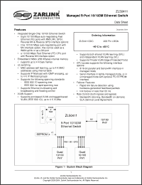 Click here to download ZL50411GDC Datasheet