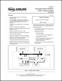 Click here to download ZL50417/GKC Datasheet