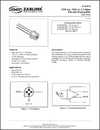 Click here to download ZL60006TED Datasheet