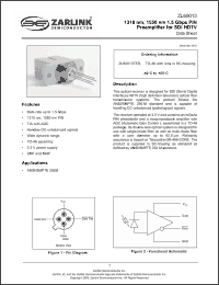 Click here to download ZL60013 Datasheet
