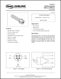 Click here to download ZL60015TBD Datasheet