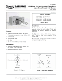 Click here to download ZL60401TFD Datasheet