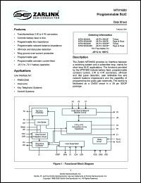 Click here to download MT91600 Datasheet