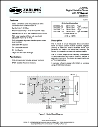 Click here to download ZL10039LCF1 Datasheet