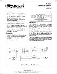 Click here to download ZL10313 Datasheet