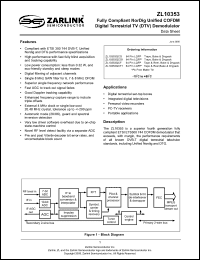 Click here to download ZL10353QCF Datasheet