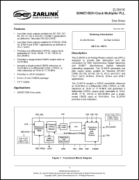 Click here to download ZL30416GGG Datasheet
