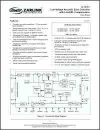 Click here to download ZL38001 Datasheet