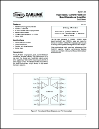 Click here to download ZL40122DCA Datasheet