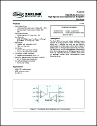 Click here to download ZL40162 Datasheet